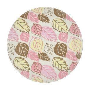 Autumn Splendour: Leaf Seamless Pattern Cutting Board