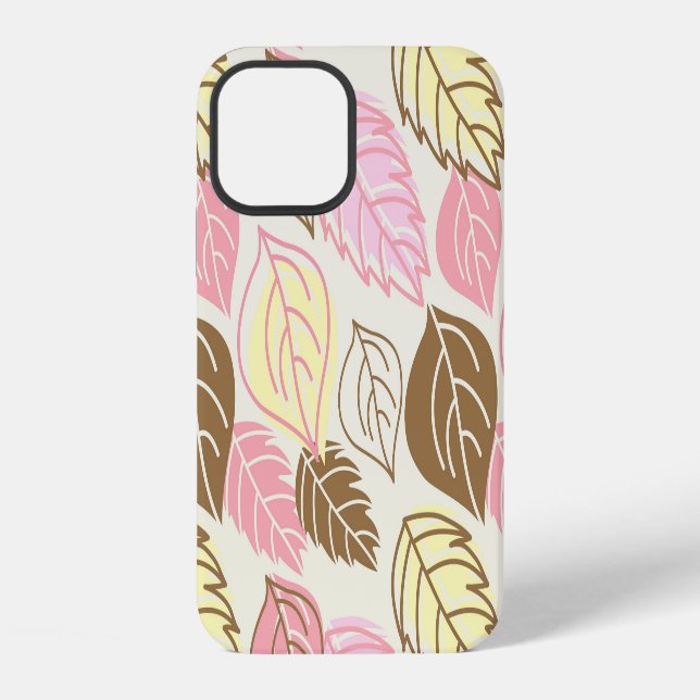 Autumn Splendour: Leaf Seamless Pattern iPhone Case (Back)