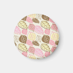 Autumn Splendour: Leaf Seamless Pattern Magnet