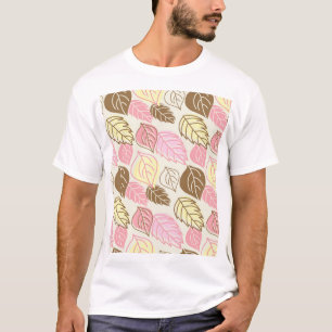Autumn Splendour: Leaf Seamless Pattern T-Shirt