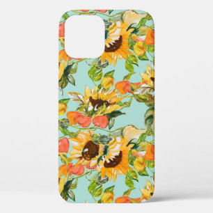 Autumn Splendour: Seamless Nature Pattern iPhone 12 Case