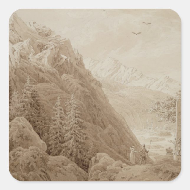 Autumn Square Sticker (Front)