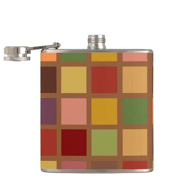 Autumn Squared Hip Flask (Opened)