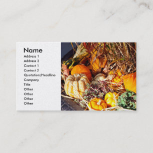 Autumn - Squash - Feeling squashed Business Card