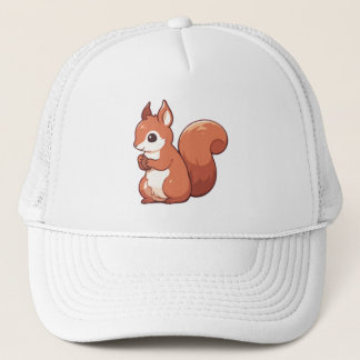 Autumn Squirrel Aesthetic Trucker Hat