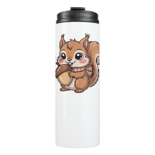 autumn squirrel Classic T-Shirt Thermal Tumbler (Front)