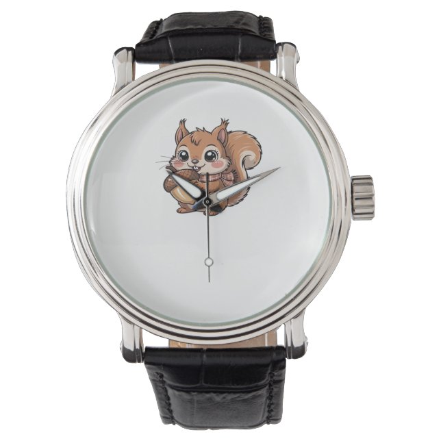 autumn squirrel Classic T-Shirt Watch (Front)