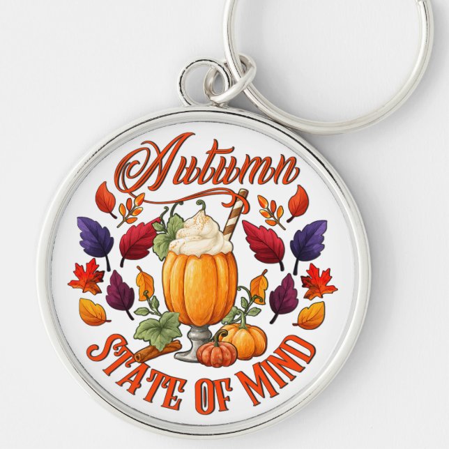 Autumn State Of Mind  Key Ring (Front)