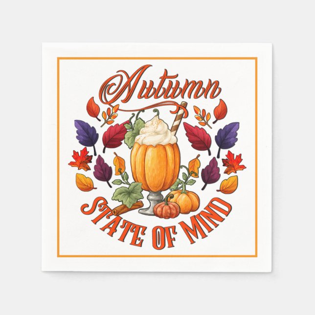 Autumn State Of Mind  Napkin (Front)