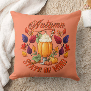 Autumn State Of Mind Orange Cushion