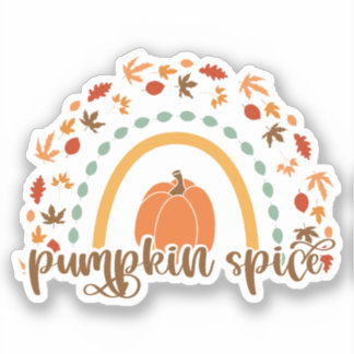 Autumn Sticker Pumpkin Spice