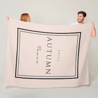 Autumn Still Peace III Fleece Blanket–Cosy Fall