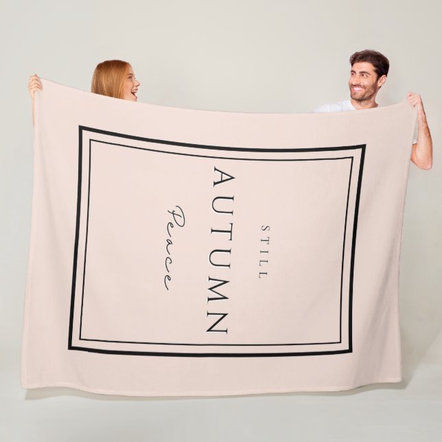Autumn Still Peace III Fleece Blanket–Cosy Fall (In Situ)