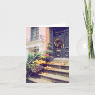 'Autumn Stoop' Blank Note Card