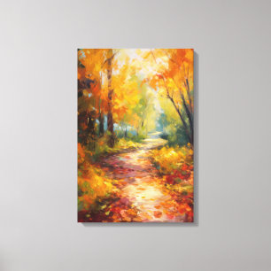 Autumn Stroll Fine Art Canvas Print