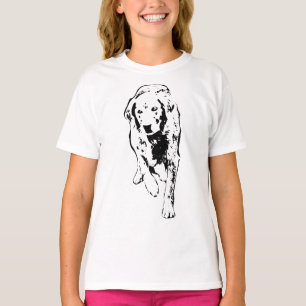 Autumn Stroll, Inked Retriever T-Shirt