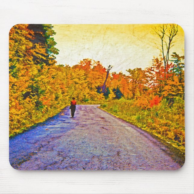 Autumn Stroll Mouse Mat (Front)