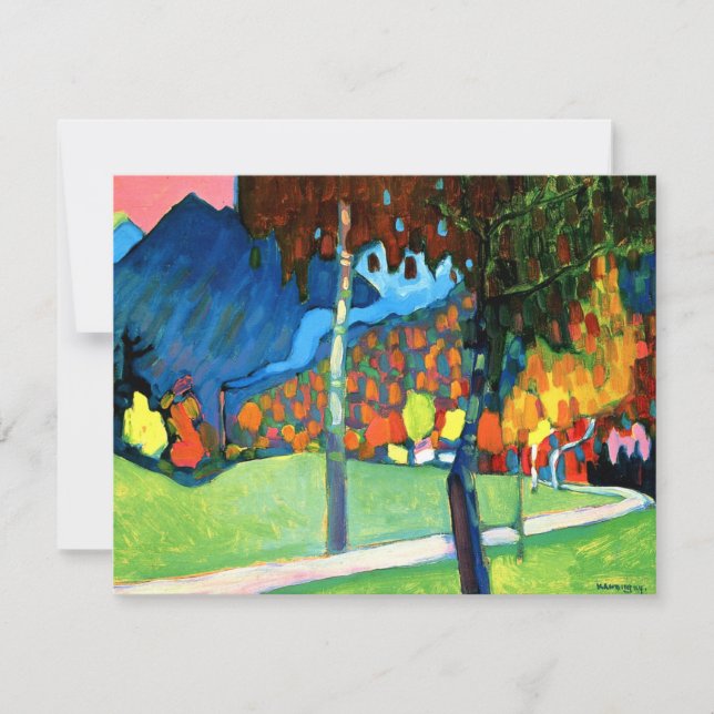 Autumn Study in Oberau, artwork by Kandinsky Card (Front)