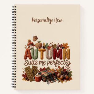 Autumn Suits Me Perfectly- Yarn Art Notebook