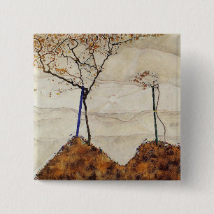 Autumn Sun 15 Cm Square Badge