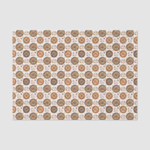 Autumn Sunburst Citrus and Berries Pattern Tissue Paper