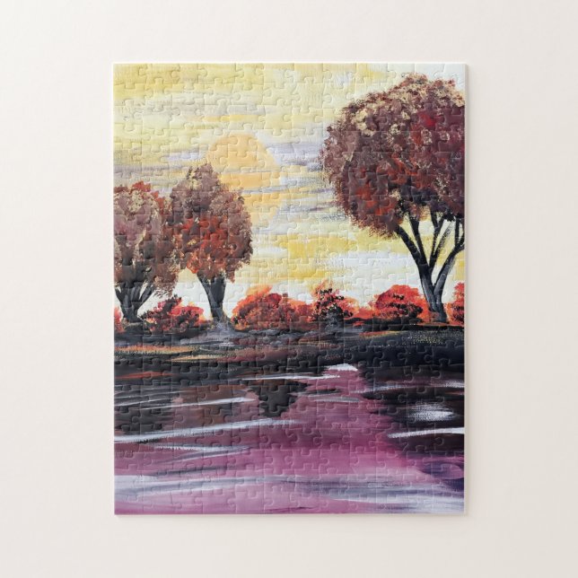 Autumn Sundown Jigsaw Puzzle (Vertical)