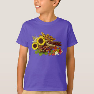 Autumn Sunflower and Corn Bouquet T-Shirt
