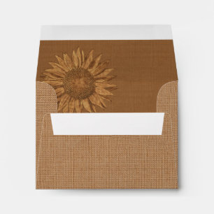 Autumn Sunflower RSVP Envelope