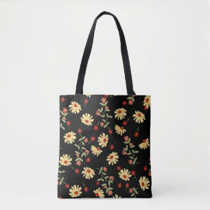 Autumn Sunflowers: Red-Orange Harmony. Tote Bag