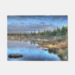 Autumn Sunrise at Moosehead Lake Maine Doormat