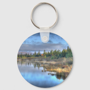 Autumn Sunrise at Moosehead Lake Maine Key Ring