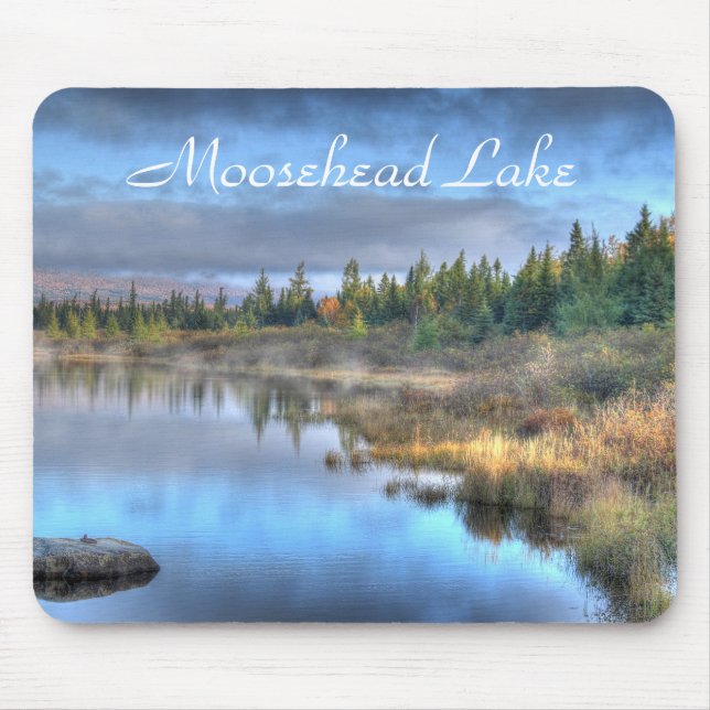 Autumn Sunrise at Moosehead Lake Maine Mouse Mat (Front)