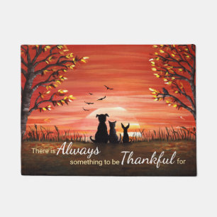 Autumn Sunset Always Thankful Doormat