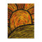 Autumn Sunset Art Postcard