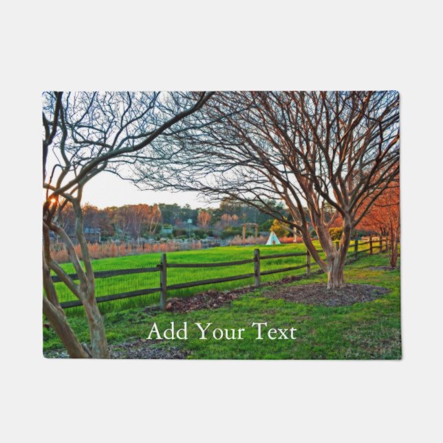 Autumn Sunset by Shirley Taylor Doormat (Front)