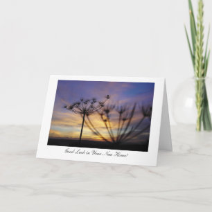Autumn Sunset Echoes - Good Luck In Your New Home Card