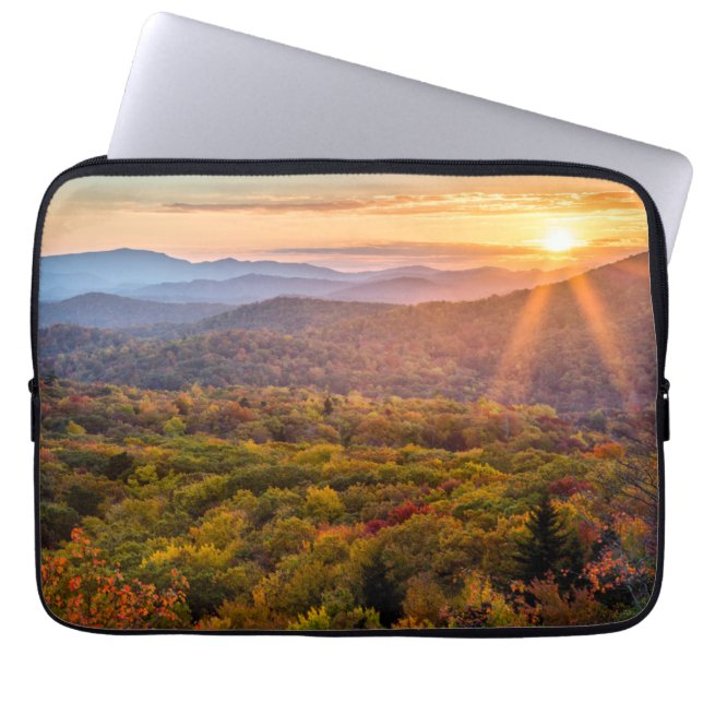Autumn Sunset from Beacon Heights Laptop Sleeve (Front)