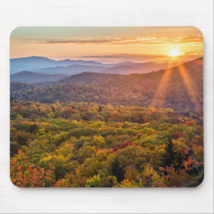 Autumn Sunset from Beacon Heights Mouse Mat