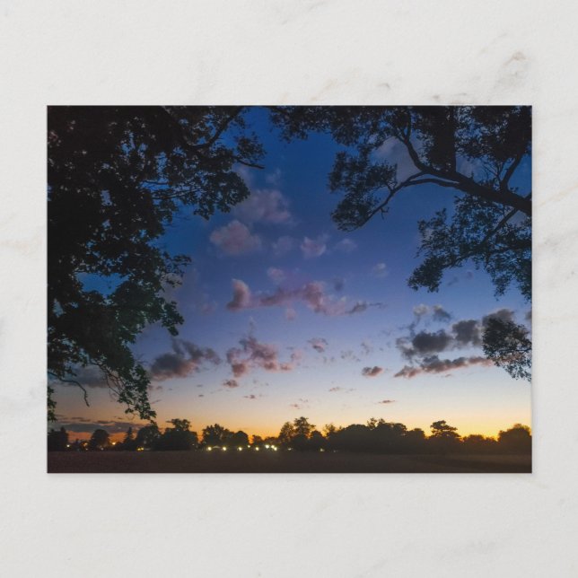 Autumn Sunset, Mount Vernon, Ohio Postcard (Front)