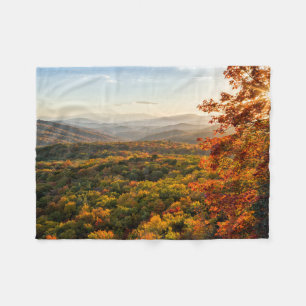 Autumn Sunset   North Carolina Fleece Blanket