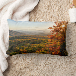 Autumn Sunset   North Carolina Lumbar Cushion