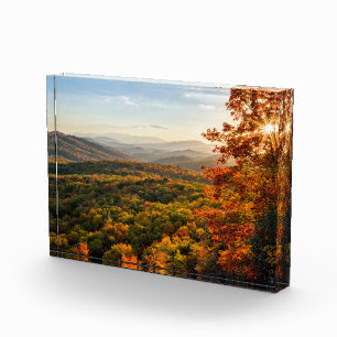 Autumn Sunset North Carolina Photo Block