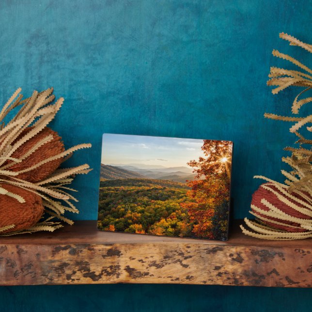 Autumn Sunset | North Carolina Plaque (Side)