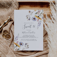 Autumn Sunshine Wildflower Sweet 16 Birthday Party