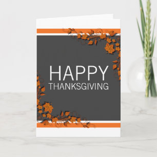 Autumn Swirls Thanksgiving Greeting Card