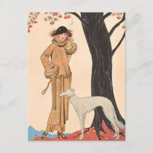Autumn Symphony by George Barbier Postcard