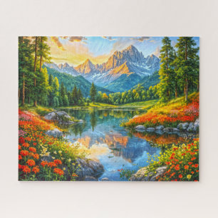 Autumn Symphony.  Floral Harmony of Nature. Jigsaw Puzzle