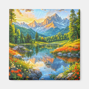 Autumn Symphony. Floral Harmony of Nature.  Magnet