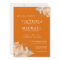 Autumn Tangerine Floral Wedding Invitations