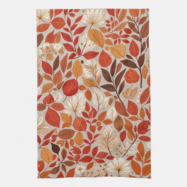 Autumn Tapestry Tea Towel (Vertical)